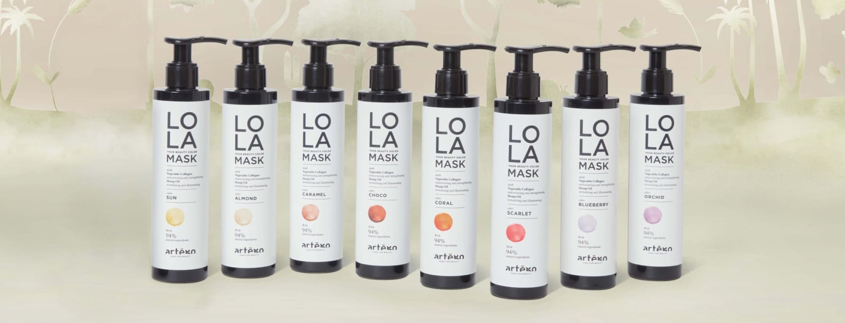 серия оттеночных масок Lola artego